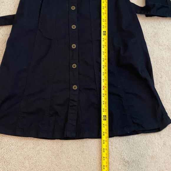 Boden Women's Black‎ Denim Long Sleeve Dress w Belt Size 2R EUC - Picture 9 of 10